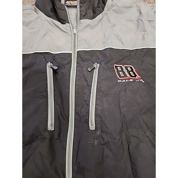 Chase Authentics Dale Earnhardt Jr #88 NASCAR Hooded Jacket Sherpa Lined Sz 3XL - Picture 2 of 8
